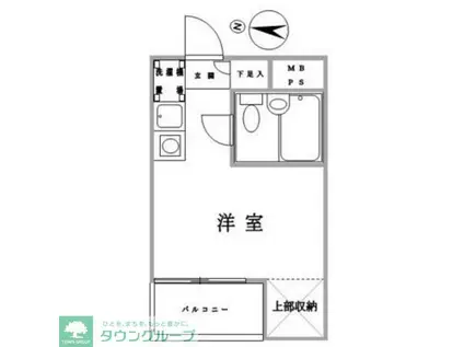 プラザピア立石(ワンルーム/1階)の間取り写真