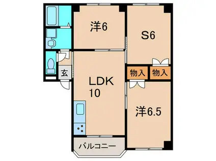 マノワール(2SLDK/2階)の間取り写真