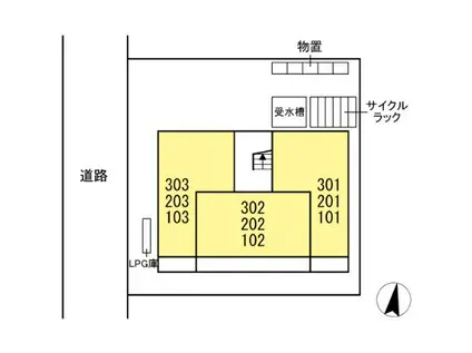 GRANDIOVII(1LDK/2階)の間取り写真