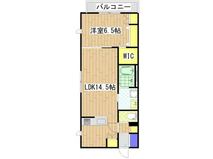 STORIES(1LDK/1階)の間取り写真