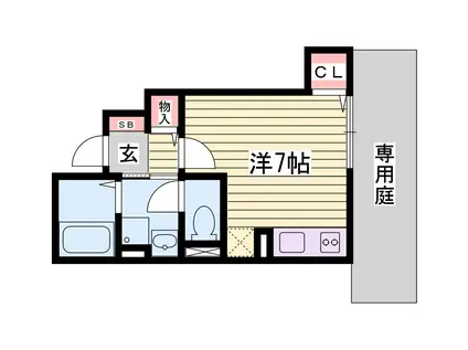 アットホーム和久(ワンルーム/1階)の間取り写真