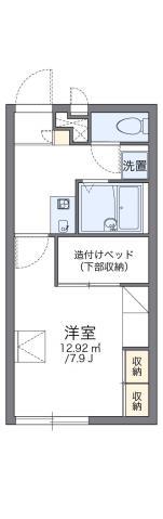 レオパレス宮崎神宮(1K/2階)の間取り写真