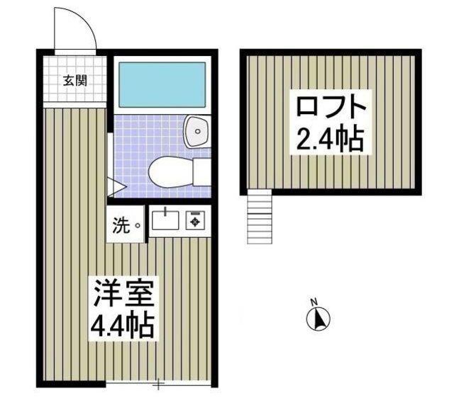 マーブル リヌーキー II(2LDK/2階)の間取り写真