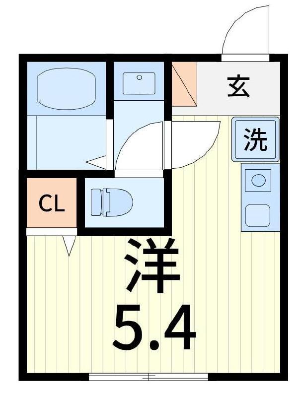 エピソード金町(ワンルーム/1階)の間取り写真