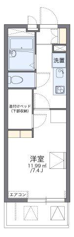 レオパレスエスポワール六郷(1K/2階)の間取り写真