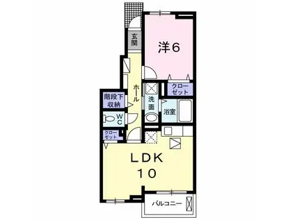 ＪＲ中央線 八王子駅 バス乗車時間：29分 最寄りバス停で下車 徒歩2分 2階建 築8年(1LDK/1階)の間取り写真
