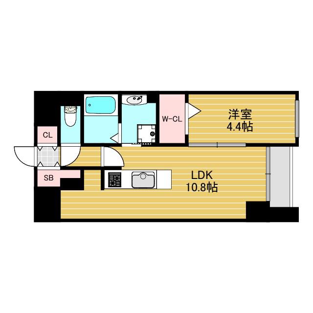 サンメゾン11(1LDK/2階)の間取り写真