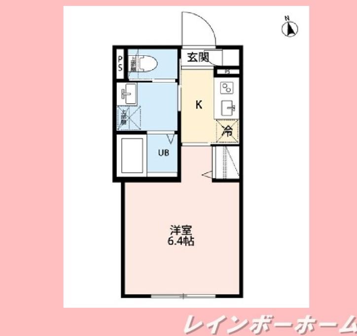 ROBOT HOME 明原(1K/3階)の間取り写真