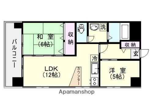 パークハイツ(2LDK/7階)の間取り写真