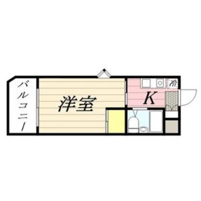 メゾン・ド・クラージュ(ワンルーム/4階)の間取り写真