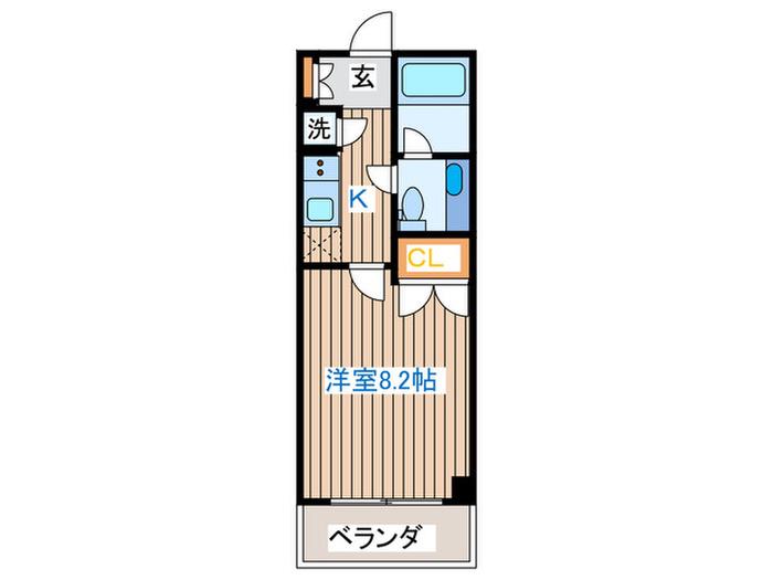 コンフォートEXE新田ステーション(1K/7階)の間取り写真