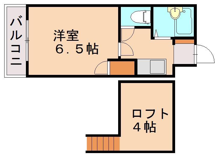コスモアイリス(1K/1階)の間取り写真