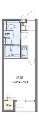 レオネクストアルバ(1K/1階)の間取り写真