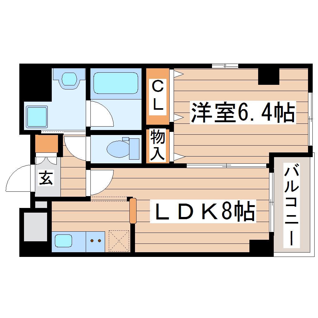 BRANDZ TOMIZAWA(1LDK/6階)の間取り写真