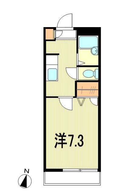 アデスリート(1K/3階)の間取り写真