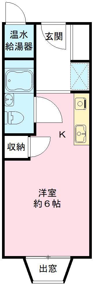 アリタマンション長瀬(ワンルーム/4階)の間取り写真