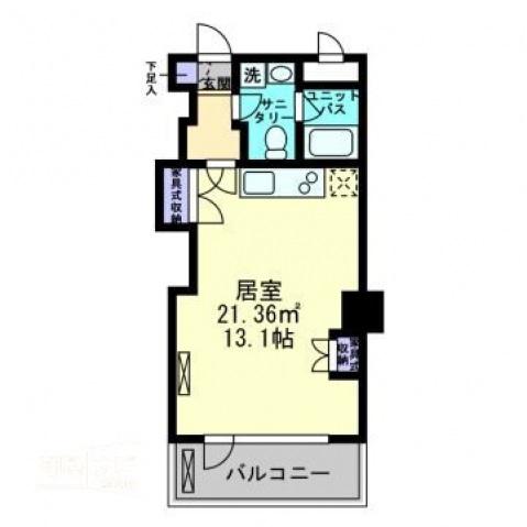 アルファレガロ古新町(ワンルーム/8階)の間取り写真