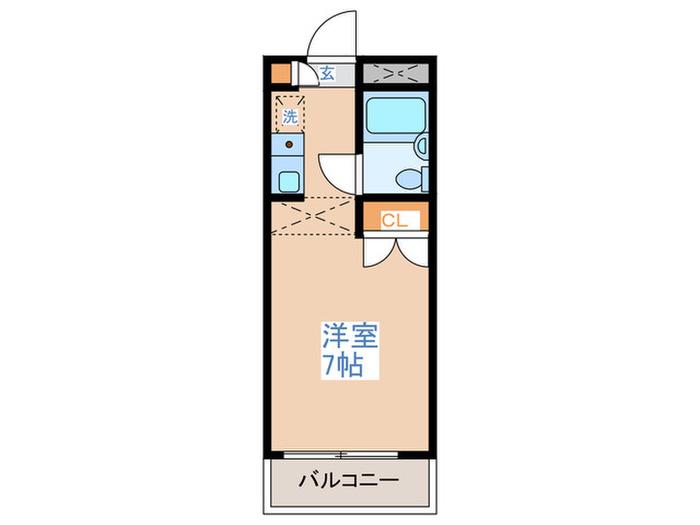 ARK HOUSE ASAGAYA(ワンルーム/3階)の間取り写真