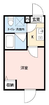 STAYGOLD EGOTA(1K/2階)の間取り写真