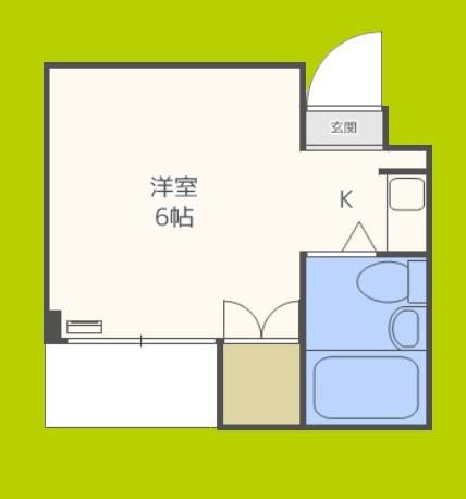 ラパンジール関目(ワンルーム/1階)の間取り写真