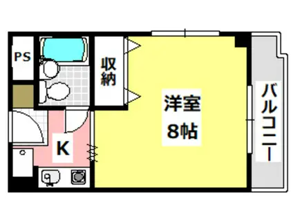 第2ヤングハイツ小野原(1K/2階)の間取り写真