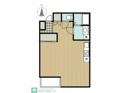 バウムハウス本宿(ワンルーム/3階)の間取り写真