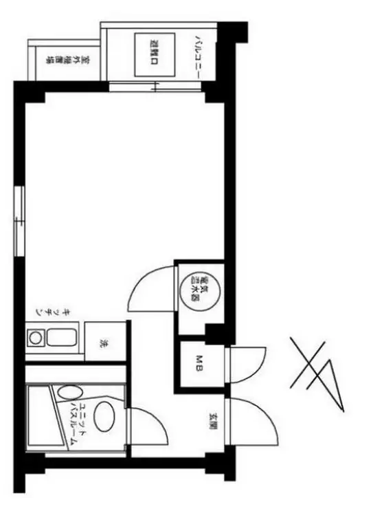 牛込パークハイツ 5階階 間取り