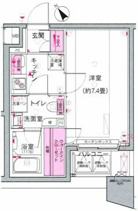 DUARES愛宕虎ノ門 6階階 間取り