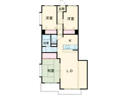 Mサンシャイン(3LDK/4階)の間取り写真