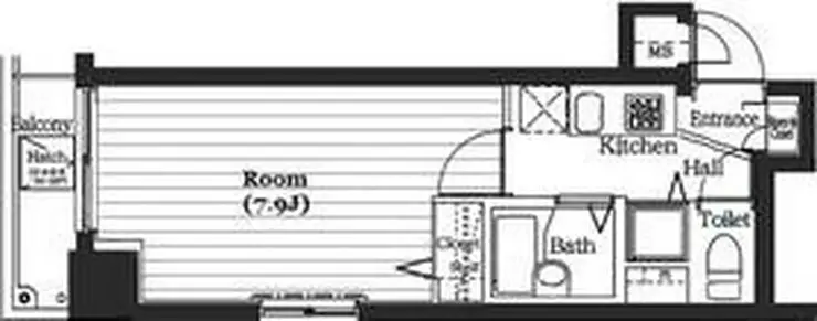 ガラ・シティ日本橋人形町 7階階 間取り
