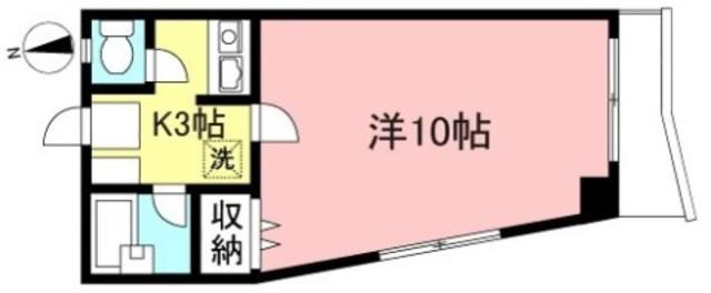第2水野コーポ(1K/2階)の間取り写真