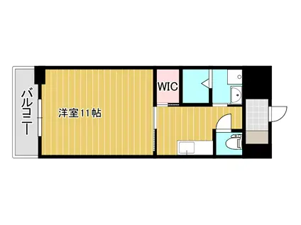 BRELIA MIHAGINO (1K/4階)の間取り写真