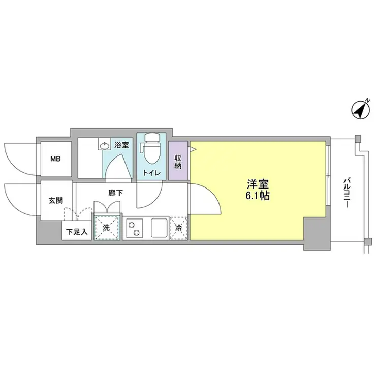 ジェイフラッツ初台 2階階 間取り