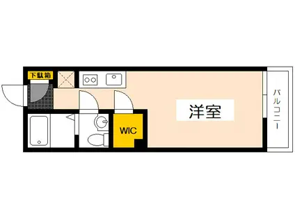 ESTEED STAGE(ワンルーム/3階)の間取り写真