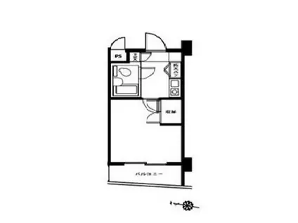 マイキャッスル東久留米(1K/2階)の間取り写真