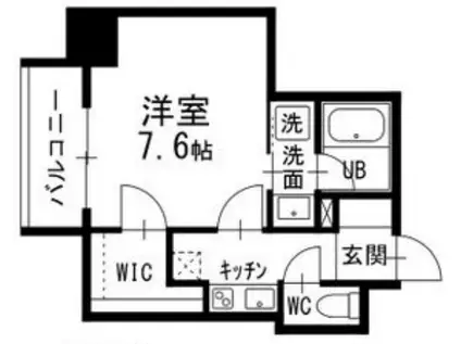 コンフォート新栄(1K/2階)の間取り写真