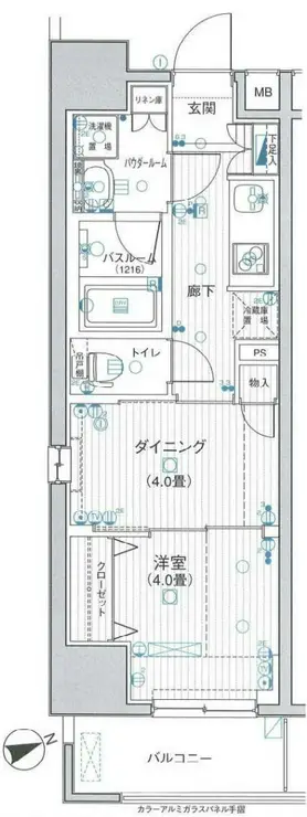 日神デュオステージ浅草三筋 6階階 間取り