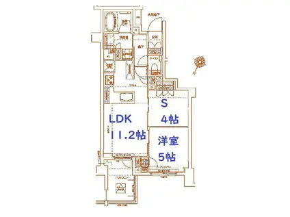 KDXレジデンス横濱紅葉坂(1SLDK/4階)の間取り写真