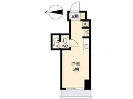 アソルティ東二番丁レジデンス(ワンルーム/11階)の間取り写真