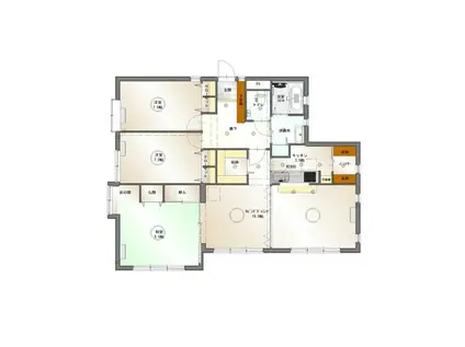 ミオパエーゼ八事(3SLDK/1階)の間取り写真