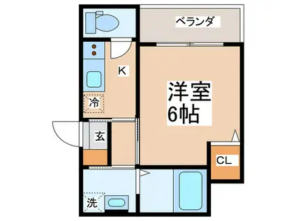 鶴見区下野谷町3丁目計画(1K/2階)の間取り写真