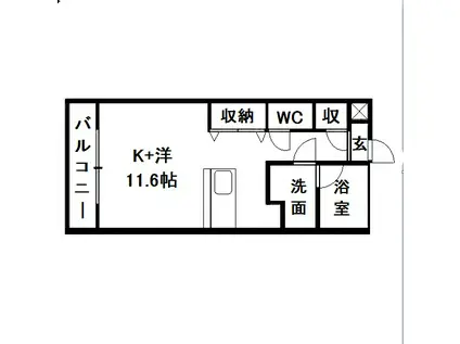 遠州鉄道 積志駅 徒歩36分 2階建 築21年(ワンルーム/2階)の間取り写真