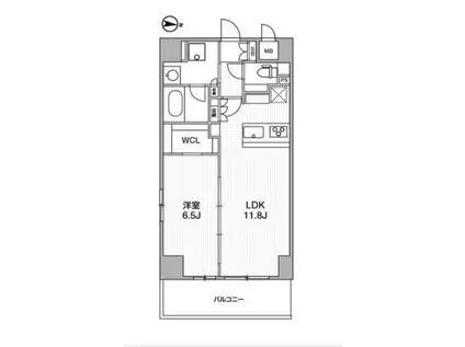 NIDO ASAKUSA(1LDK/3階)の間取り写真