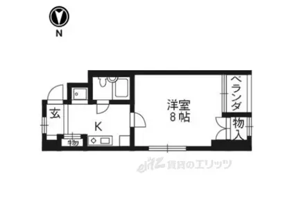 ランブラス館(1LDK/5階)の間取り写真