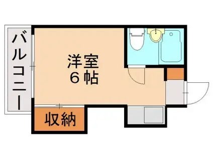 メゾン警固(ワンルーム/4階)の間取り写真