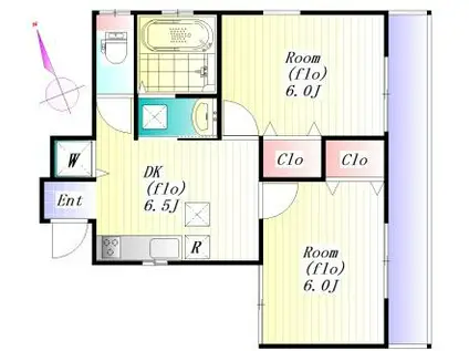 上池袋4丁目 貸(2DK/1階)の間取り写真