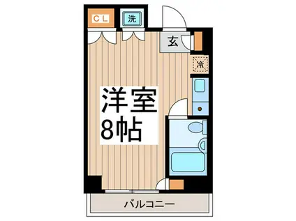 エルボックスナカノ(ワンルーム/3階)の間取り写真