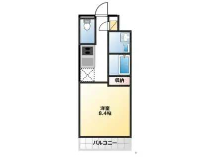 ラメーラ日吉倉(1K/2階)の間取り写真