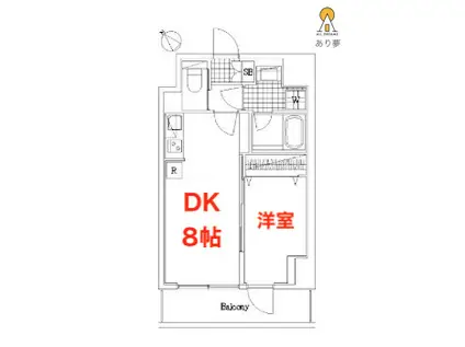 リヴシティ横濱関内弐番館(1LDK/7階)の間取り写真
