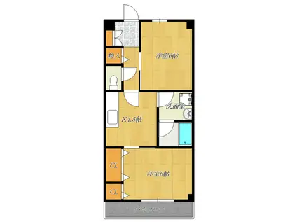 メゾンNEA(2K/2階)の間取り写真